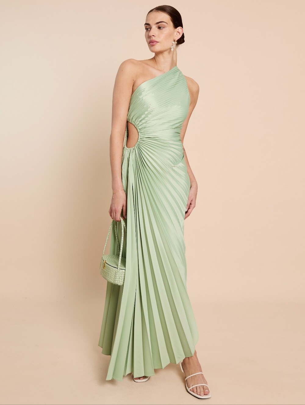 Few Moda O.P.T Perko One-Shoulder Pleated Dress